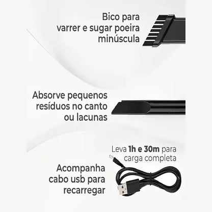 TurboClean™ – Adeus Poeira, Migalhas e Pelos